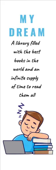 My Dream Library Bookmark