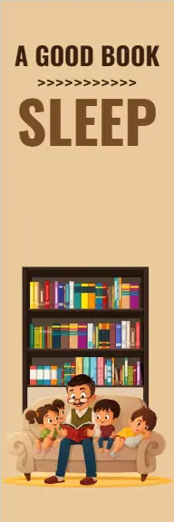 A Good Book Over Sleep Bookmark