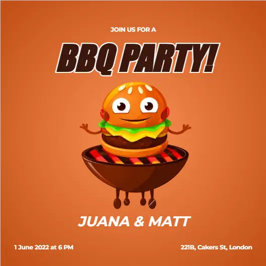 BBQ Party Invitation