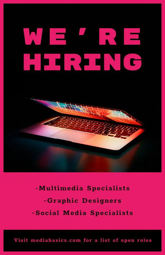 We Are Hiring - Pink Theme