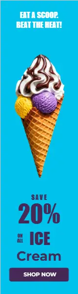 Ice Cream Summer Skyscraper Ad