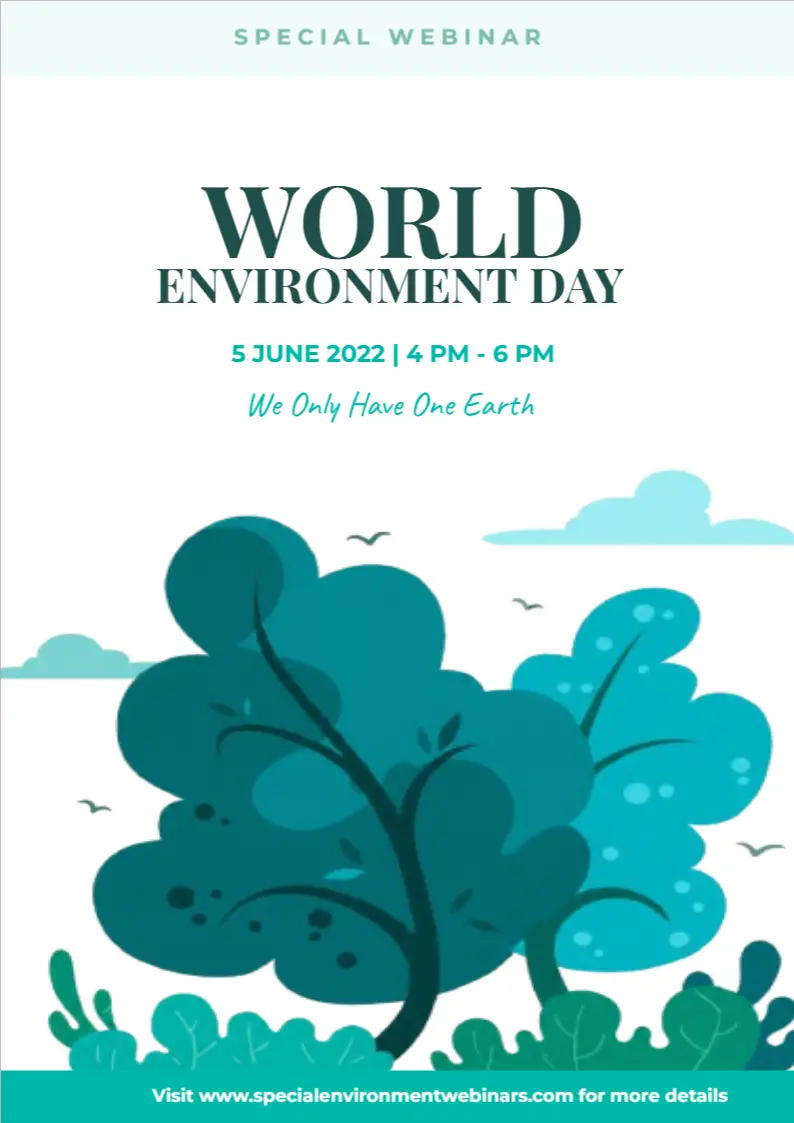 World Environment Day Special Webinar Flyer