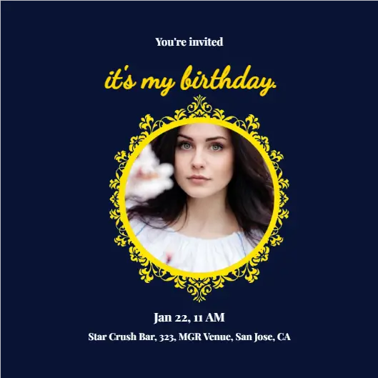 It's My Birthday Party Invitation