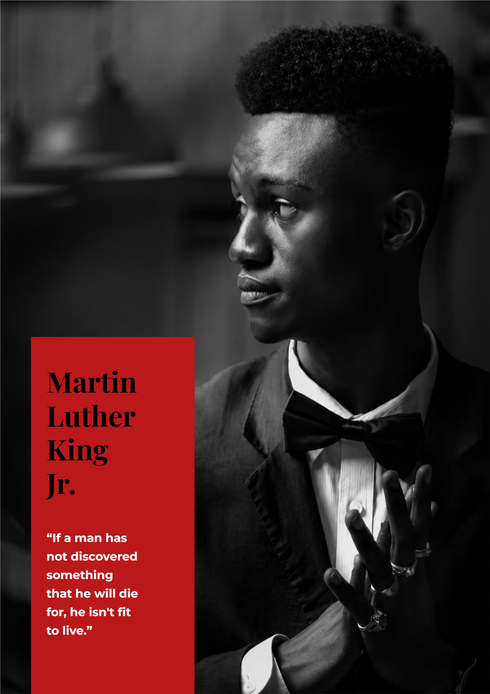 Martin Luther King Jr. Purpose Quote Poster