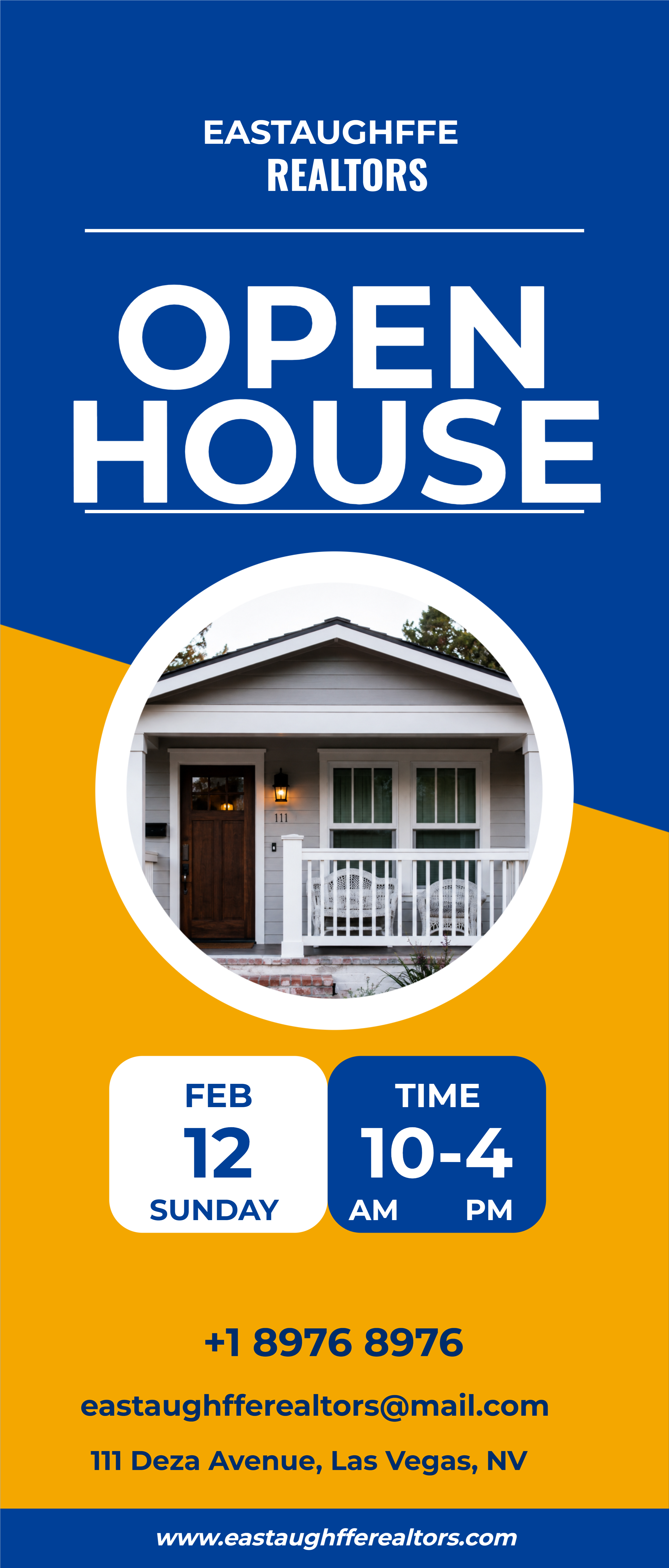 Open House Realtor Rollup Banner