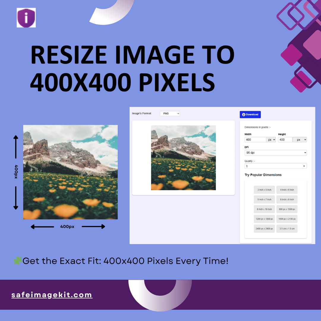 Convert and resize your image to 400x400 pixels in seconds online